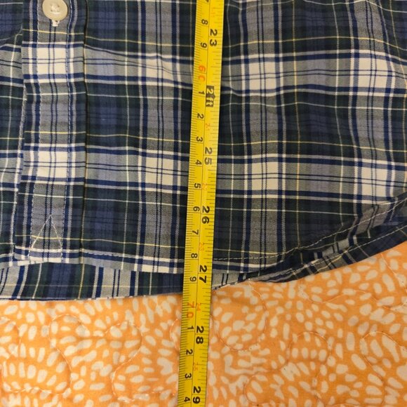 Vineyard Vines On The Go Performance Shirt Boys Large 16 Plaid Button Down - Picture 6 of 7